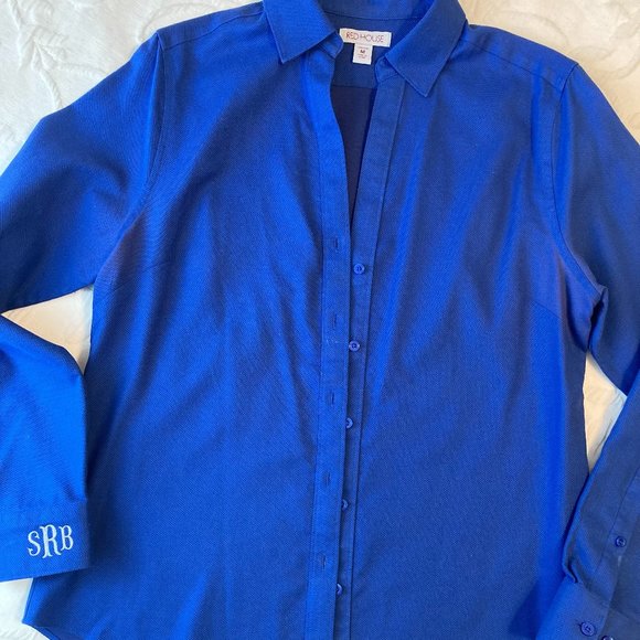 REDHOUSE Monogrammed SRB Button Down Size MEDIUM - Picture 1 of 4
